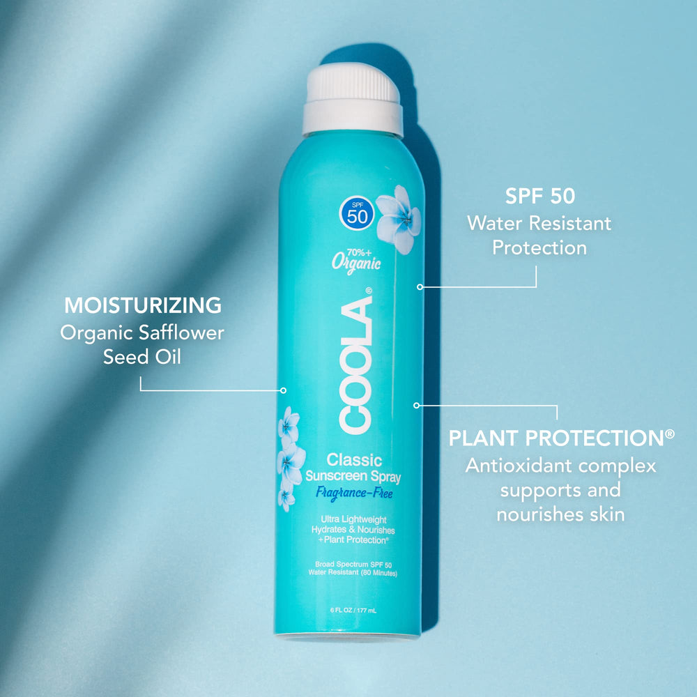 
                  
                    COOLA Classic Body Spray Fragrance-Free SPF 50, 177 ml
                  
                