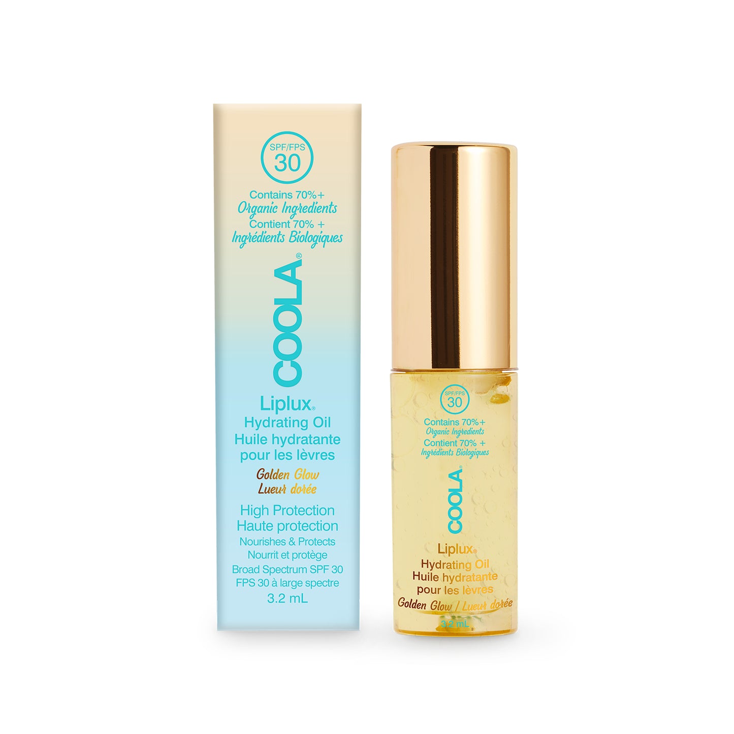 COOLA Liplux Hydrating Lip Oil SPF 30, 3,2 ml