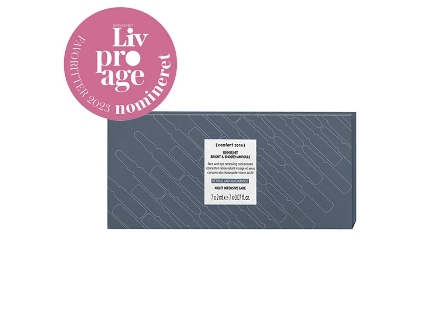 COMFORT ZONE | Renight Bright & Smooth Ampoules | 7x2 ml