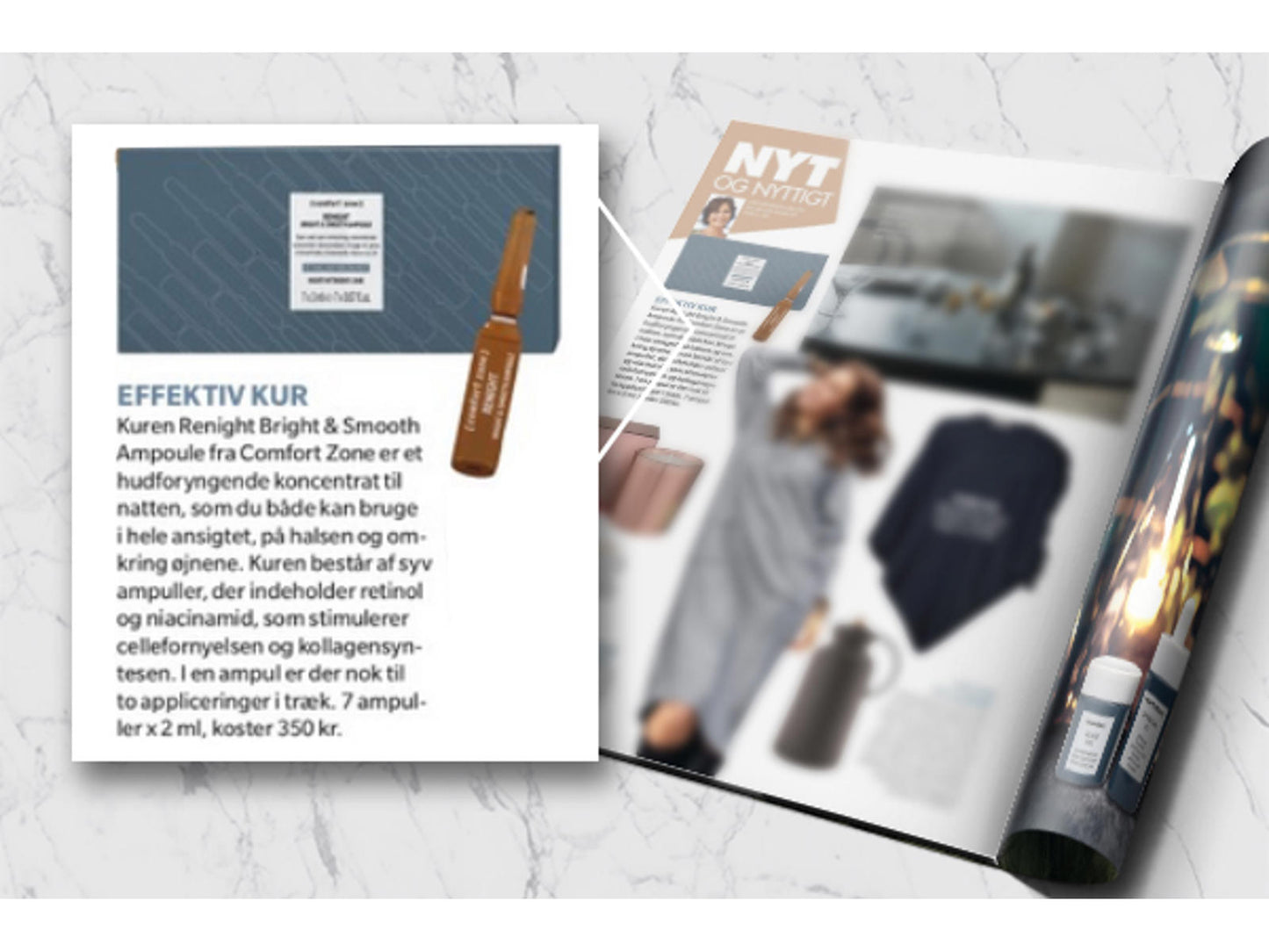 COMFORT ZONE | Renight Bright & Smooth Ampoules | 7x2 ml