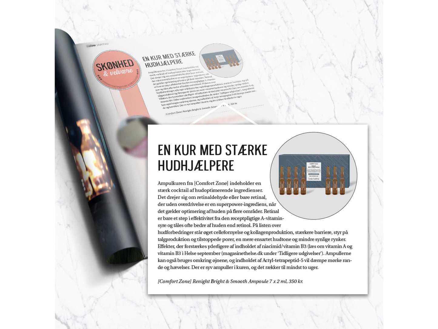 COMFORT ZONE | Renight Bright & Smooth Ampoules | 7x2 ml