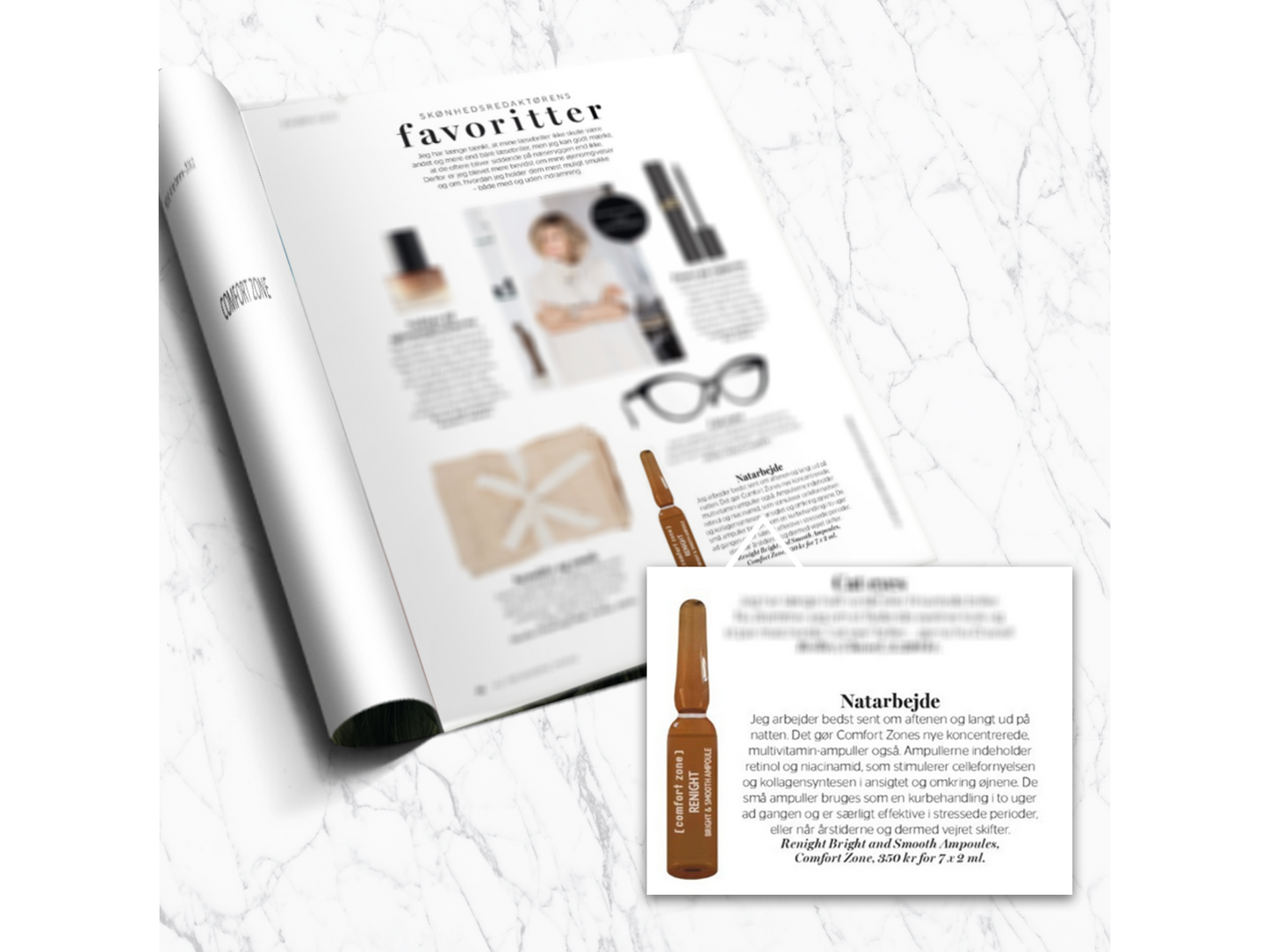 COMFORT ZONE | Renight Bright & Smooth Ampoules | 7x2 ml