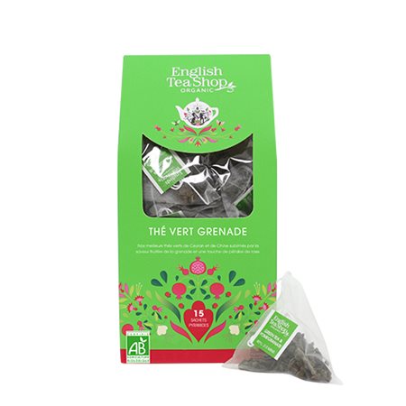 ENGLISH TEA SHOP Organic Green Tea & Pomegranate